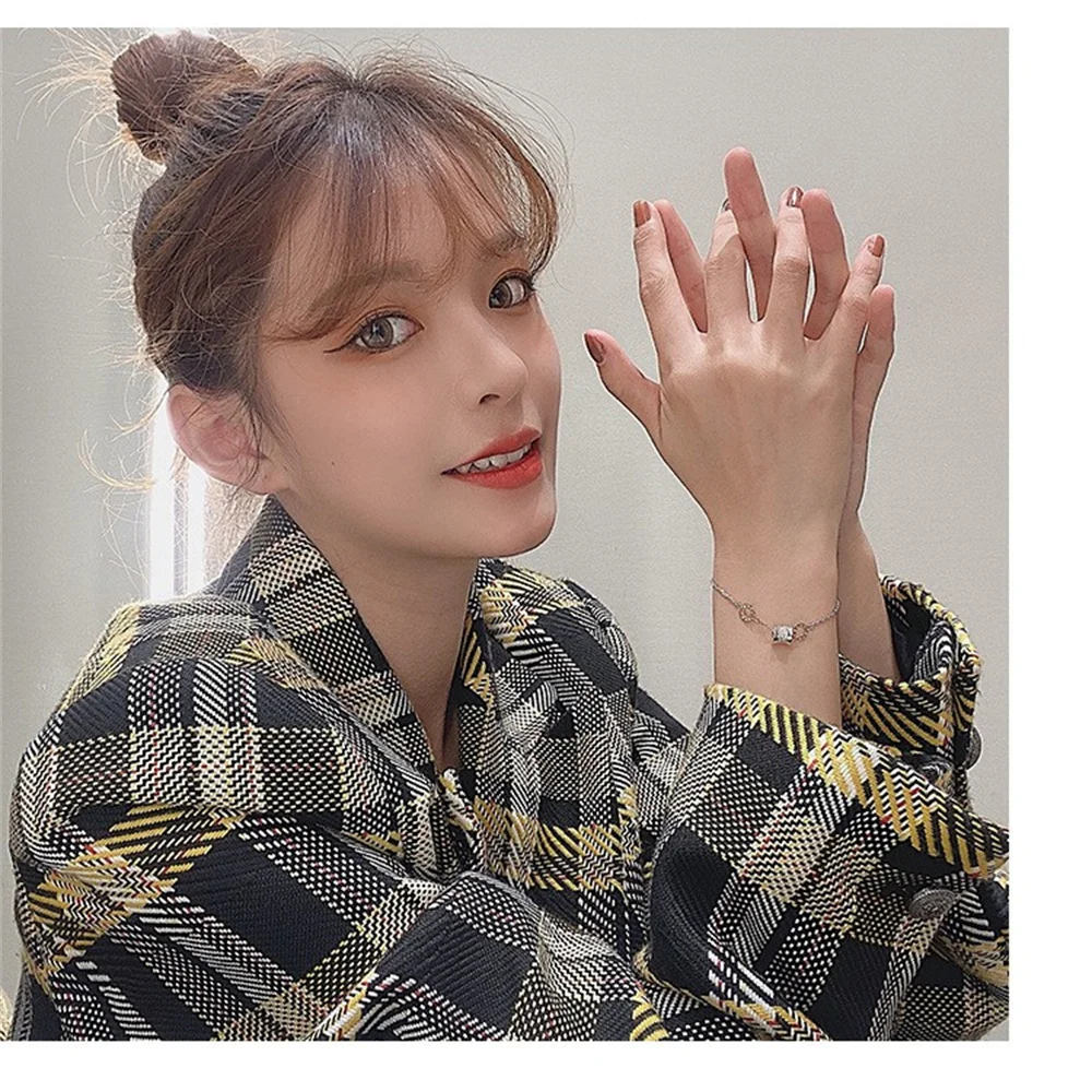 

South Korea East Gate Fashion Titanium Steel Small Waist Bracelet Women Simple INS Retro Design Trend Personality Hand Accessori