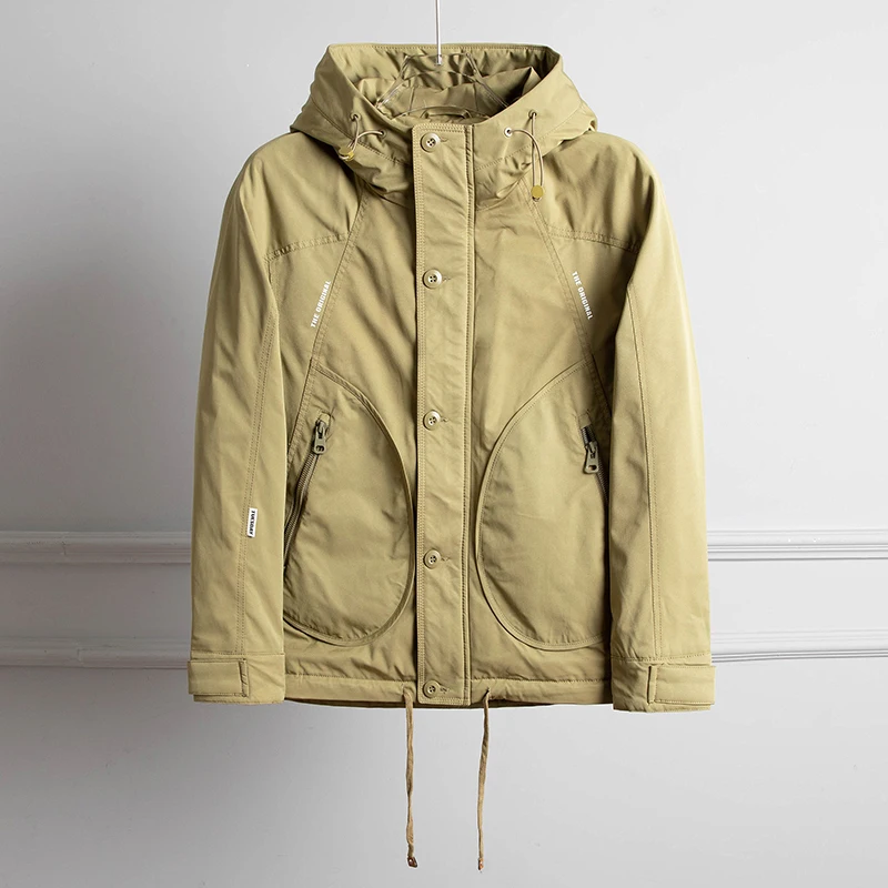 Winter New Men Parkas Warm Casual Puffer Jackets Men's Streetwear Down Parka Coats Solid Cotton Padded Outerwear Windbreaker