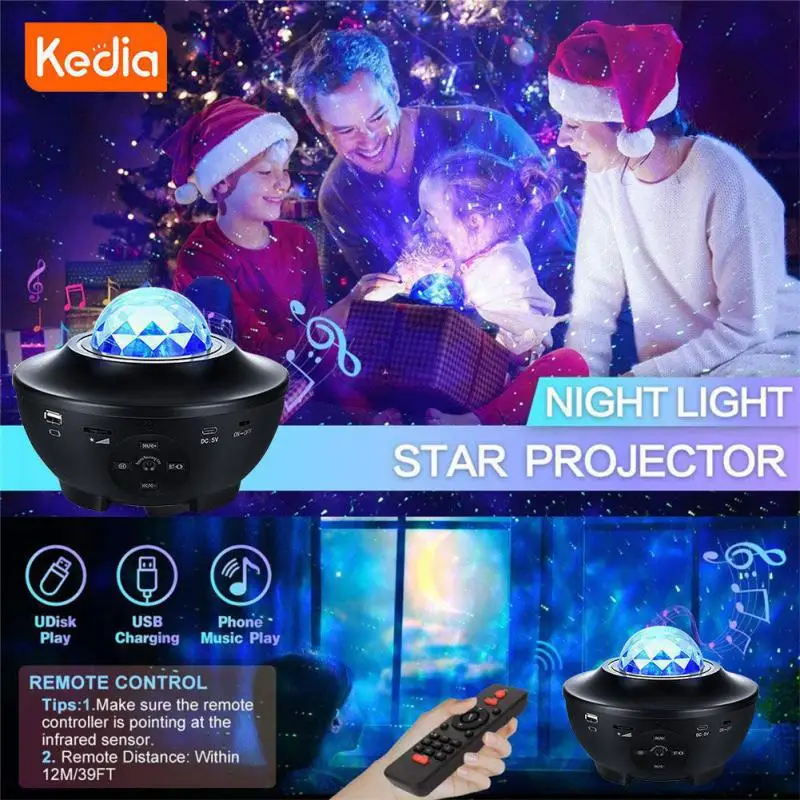 

Decorative Starry Sky Galaxy Projector Romantic Star Night Light Romantic Gifts Nightlight Usb-powered Portable Starry Sky Lamp