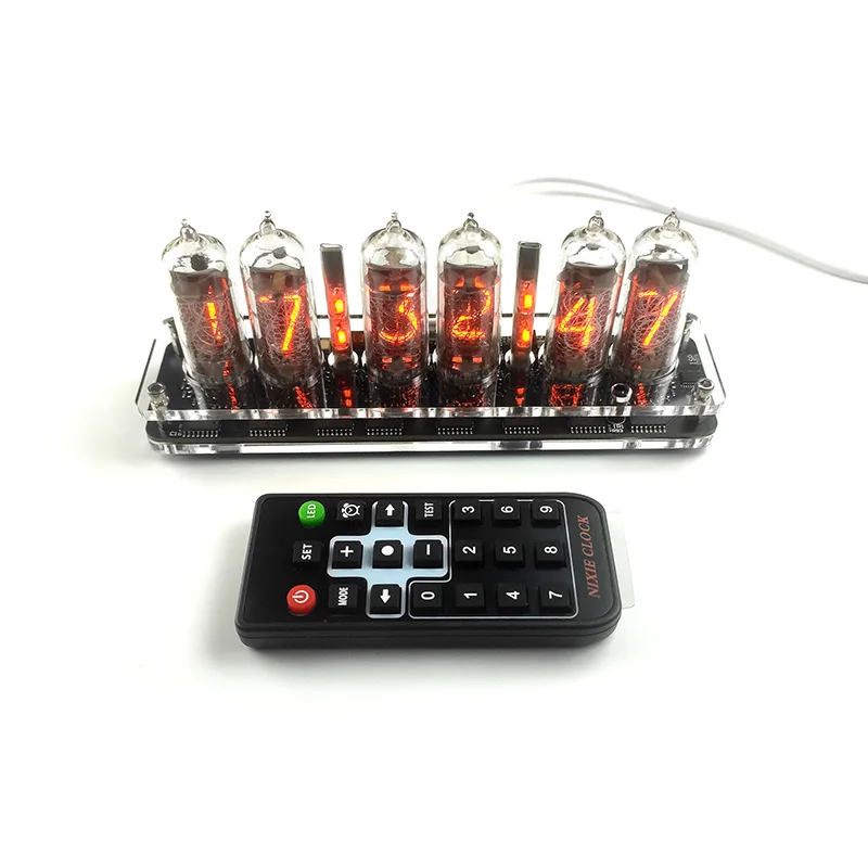 GHXAMP 6-bit IN14 светящийся трубчатый часовой модуль Nixie часы Аудио Аксессуары Diy USB 5V с