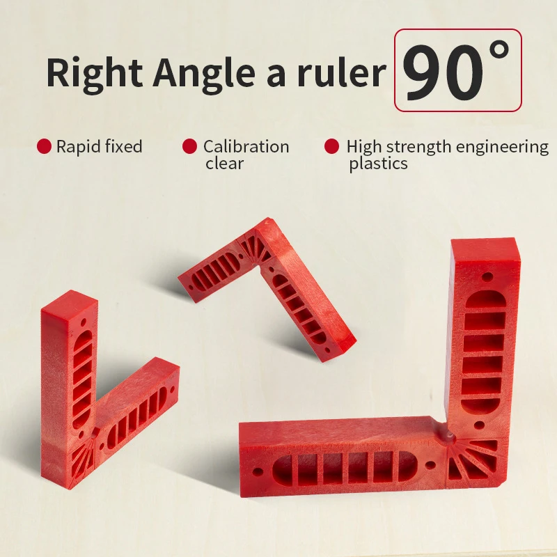 

1 шт., пластиковая квадратная Строительная линейка под прямым углом 90 градусов