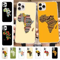 yinuoda africa map geography painted phone case for iphone 11 12 13 mini pro xs max 8 7 6 6s plus x 5s se 2020 xr case