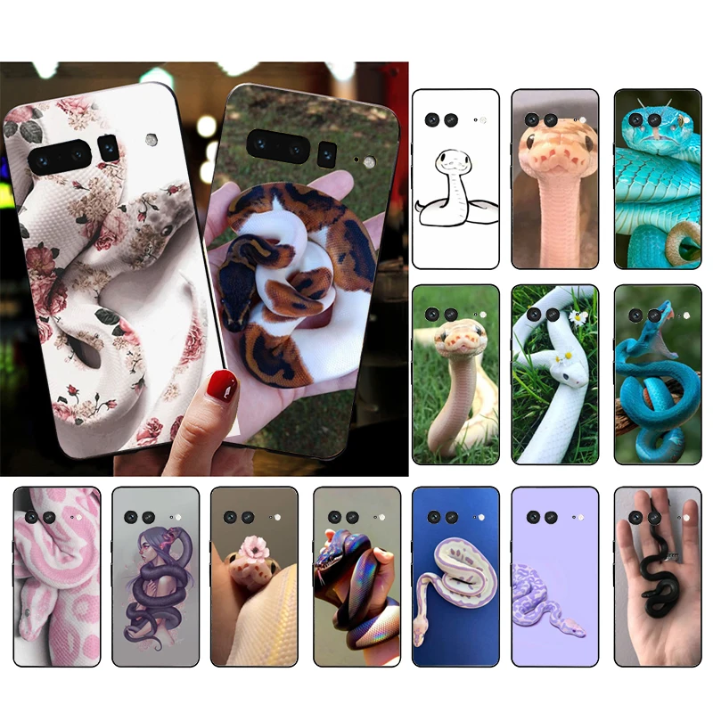 

Phone Case for Google Pixel 7a 7 Pro 7 6A 6 Pro 5A 4A 3A Pixel 4 XL Pixel 5 6 4 3 XL 3A XL 2 XL Cute Snake Case