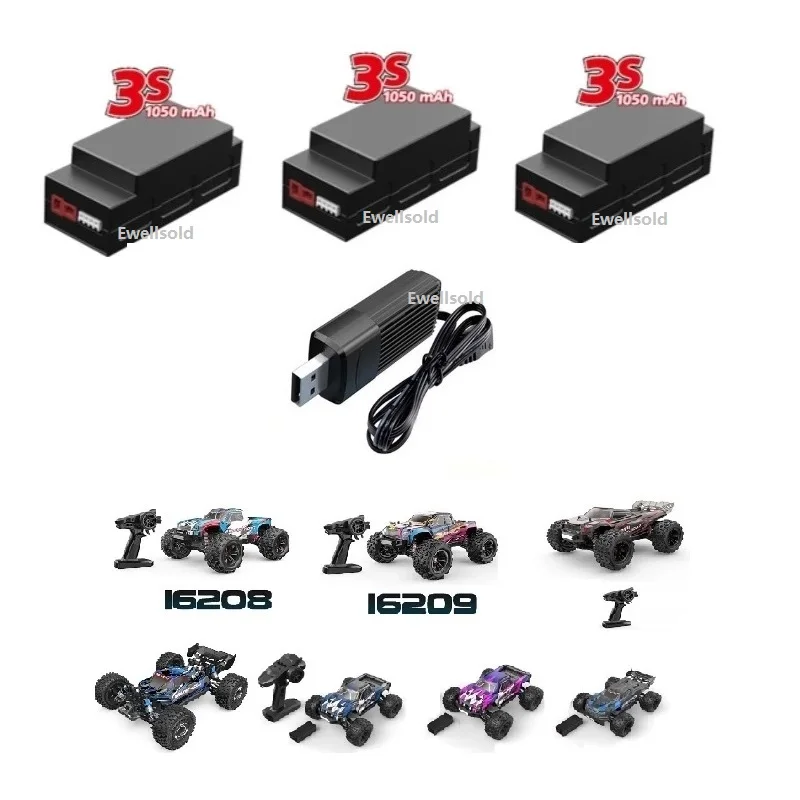 Off-road Truck Parts 3s 11.1v 1050mah Lipo Battery/usb