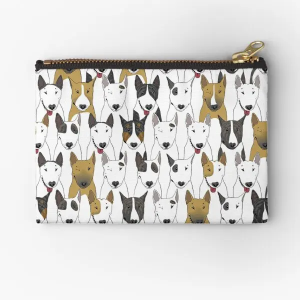 

Чехлы на молнии с забавным рисунком Бультерьера, женская сумка, нижнее белье, маленькая косметика, мужские деньги, трусики, упаковочный коше...