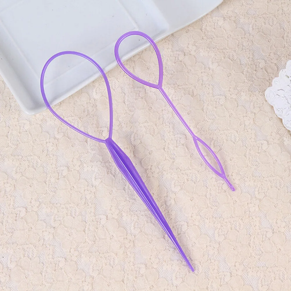 

8pcs Plastic Tail Hair Braid Ponytail Styling Maker Clip Tool Hair Styling Accessories (Mixed Color)
