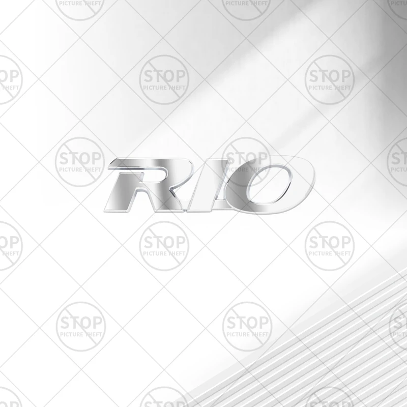 

Автомобильная наклейка для логотипа RIO, 3D наклейка, решетка, украшение кузова, значок, эмблема заднего багажника, декор, аксессуары