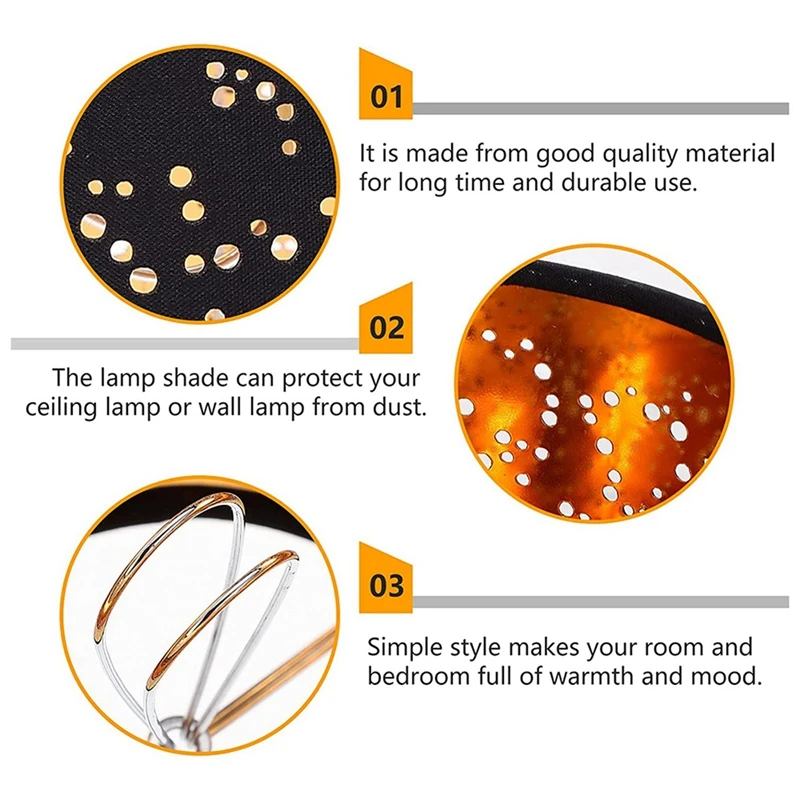 Ажурное полотно для ламп маленькая лампа с зажимом тканевая Крышка люстры
