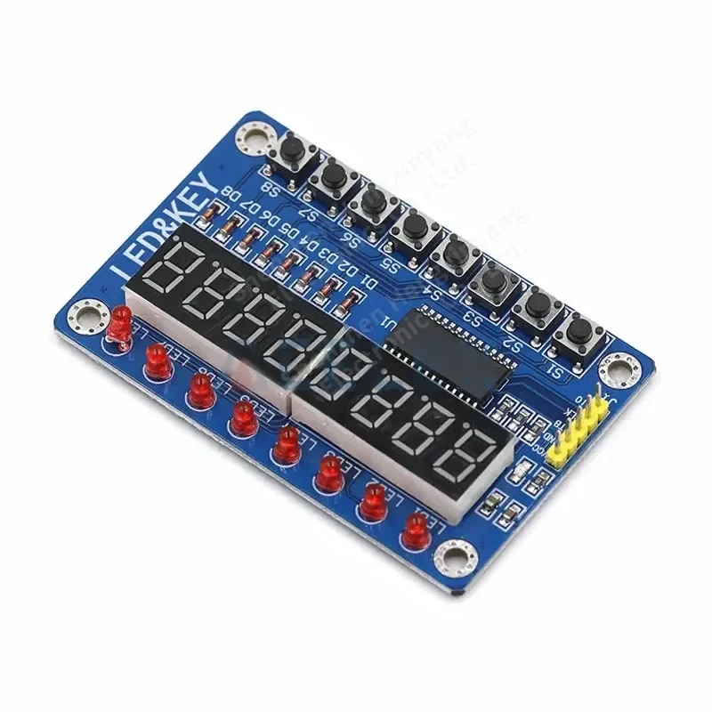 Фото TM1638 LED Дисплей 8-битные цифровые трубочные модули AYR 7 сегментов 8 бит 0.36 дюйма КРАСНЫЙ TM1638 КЛЮЧЕВОЙ LED ​​дисплейный панель №2