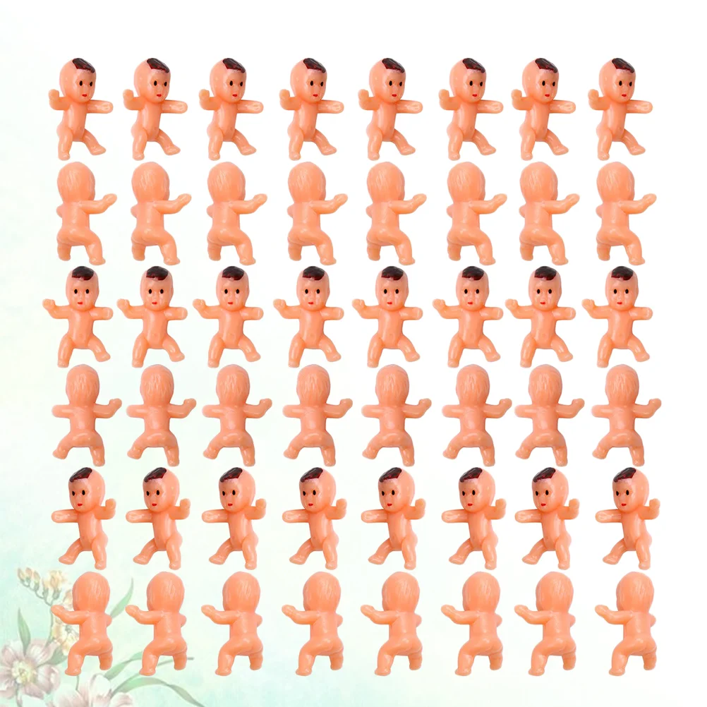 

100pcs Mini Plastic Babies Small Baby Dolls Funny Baby Toys Children Kids Gift for Kids Girls (Random Type and Color) Boys