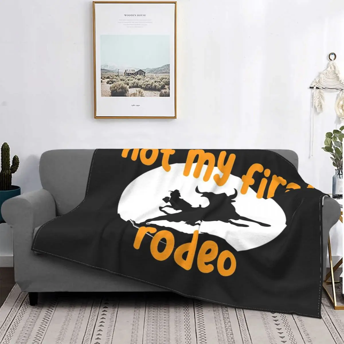 

No es mi primer Rodeo, manta de 14 pulgadas, colcha para cama