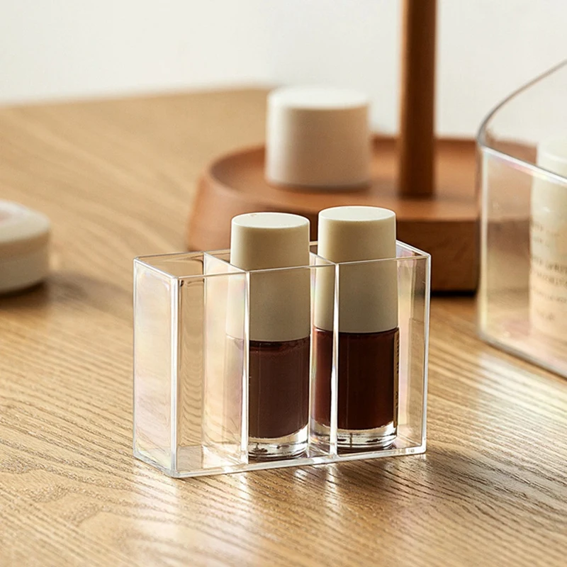 Держатель кистей для макияжа органайзер небольшой ящик хранения косметического