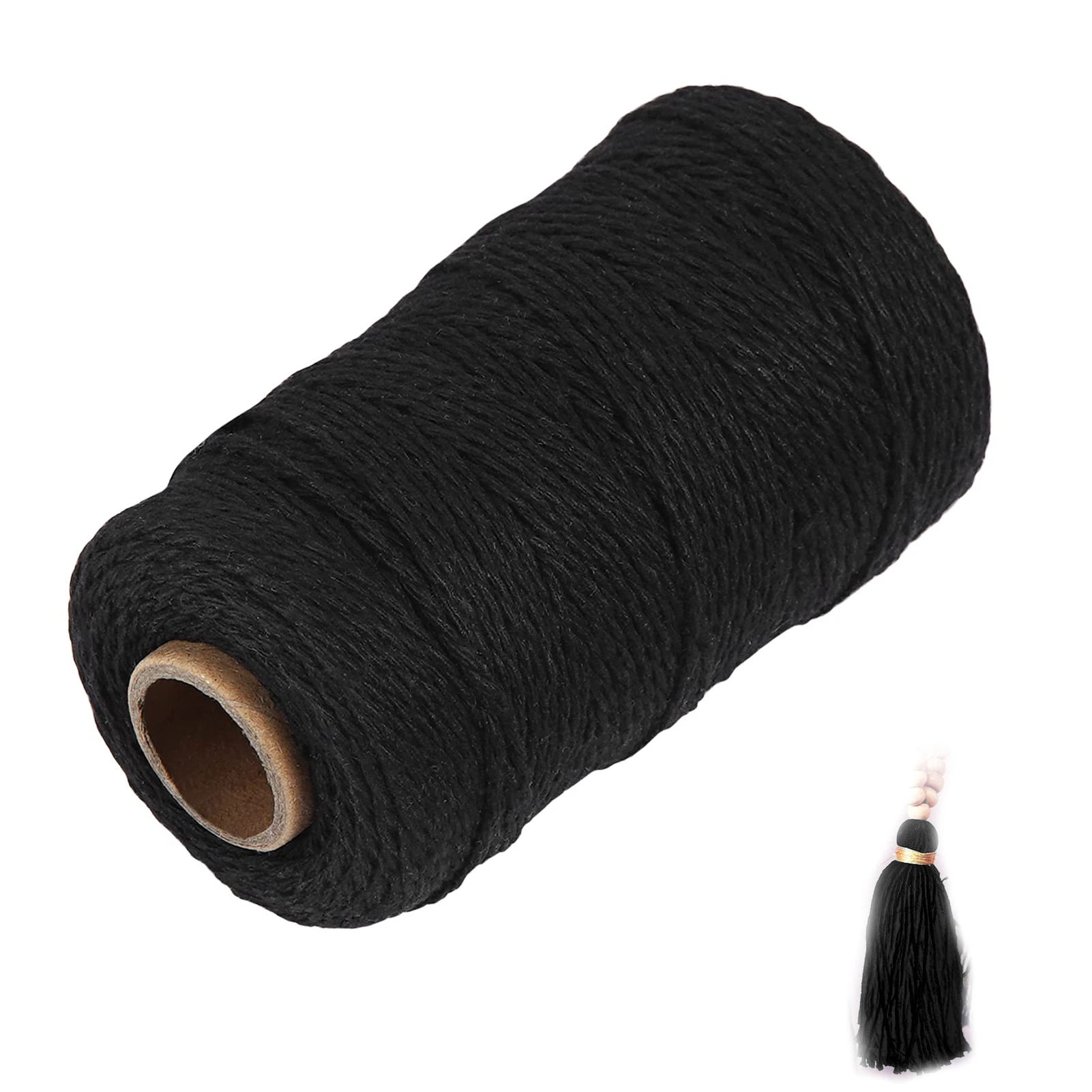 

Natural Cotton Craft String Gift Wrapping Twine 3mm Cord Cotton Rope Craft Cord For DIY Crafts Knitting Plant Hangers Christmas