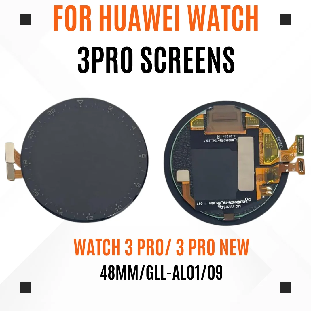 Фото Для Huawei Watch 3 Pro 48 мм GLL-AL01/GLL-AL09 ЖК-дисплей с цифровым преобразователем сенсорного экрана в сборе для Huawei Watch 3 Pro 48 мм №1