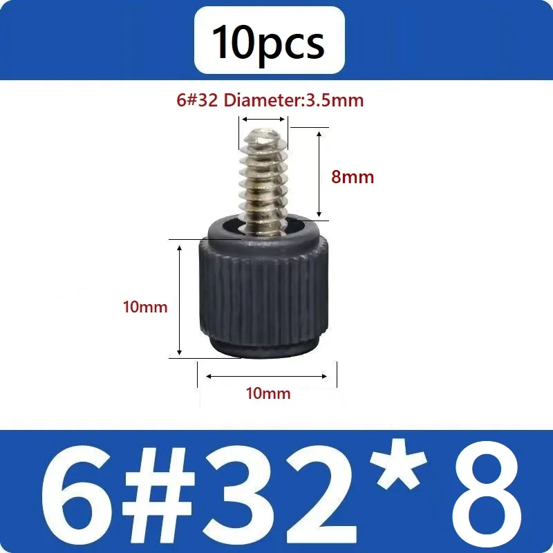 

Черные крестовые винты LUHUICHANG 10 шт.