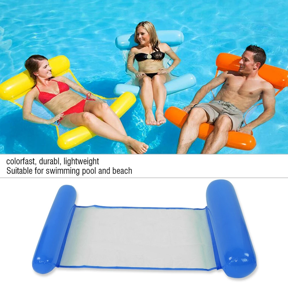

PVC Summer Inflatable Foldable Floating Row Swimming Pool Water Hammock Air Mattresses Bed Beach Water Sports Lounger Chair