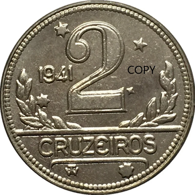 

Brazil 1941 Silver Plated Commemorative Collector Coin Gift Lucky Challenge Coin COPY COIN