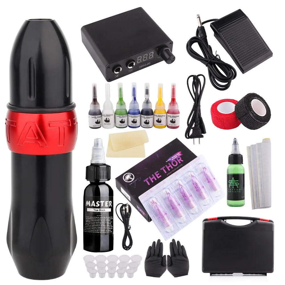 

New Motor Tattoo Machine Set Professional Rocket Tattoo Pen Tattoo Machine Full Set of Tattoo Tools