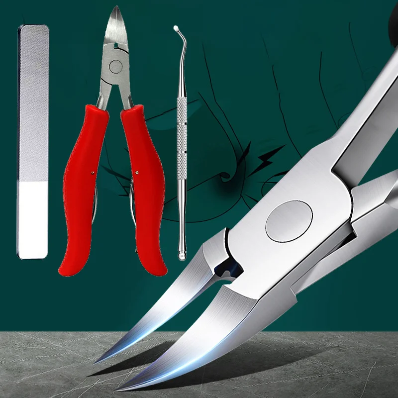 

Toenail Cutters Nail Clippers Pedicure Manicure Tools Thick Nails Ingrown Toenails Scissors Foot Care Stainless Steel Sharp