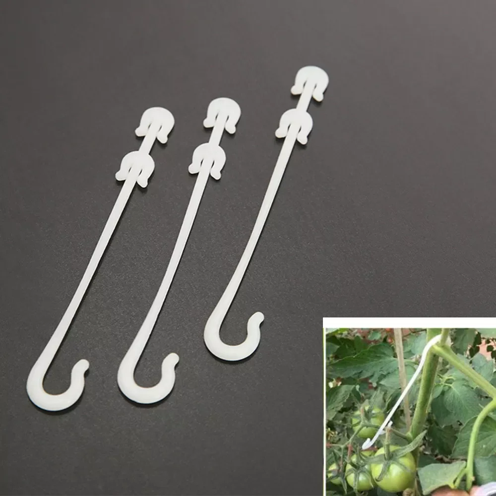 

50pcs/lot Fruit Cherry Tomato Ear Hook Garden Flower Vegetable Plant Support Tomato Clips Trellis for Garden Plant Flower