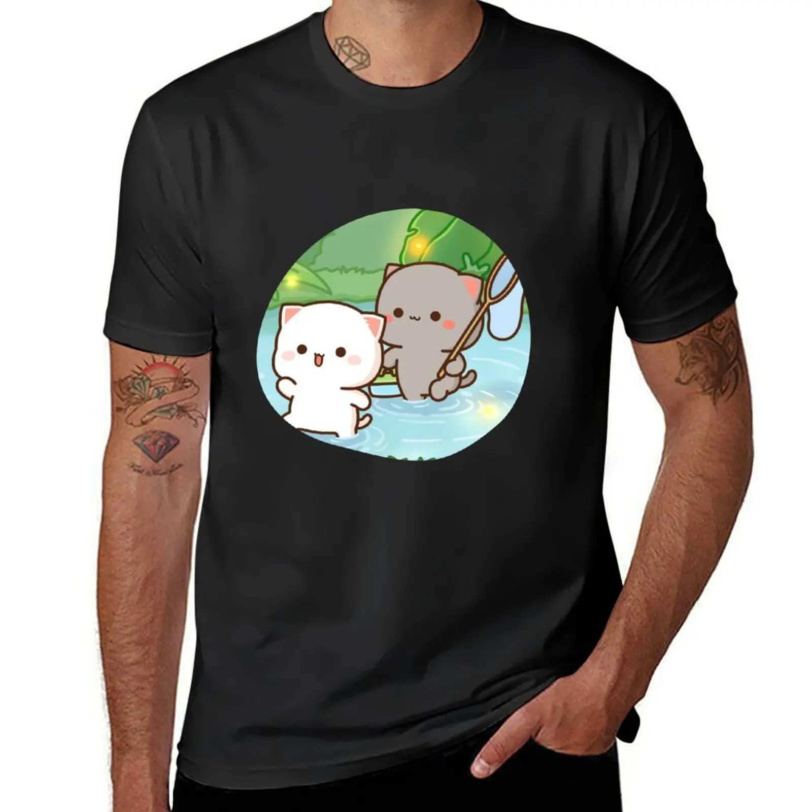 Детская футболка с изображением панды медведя браунини сахарной любви BuBu DuDu Mochi