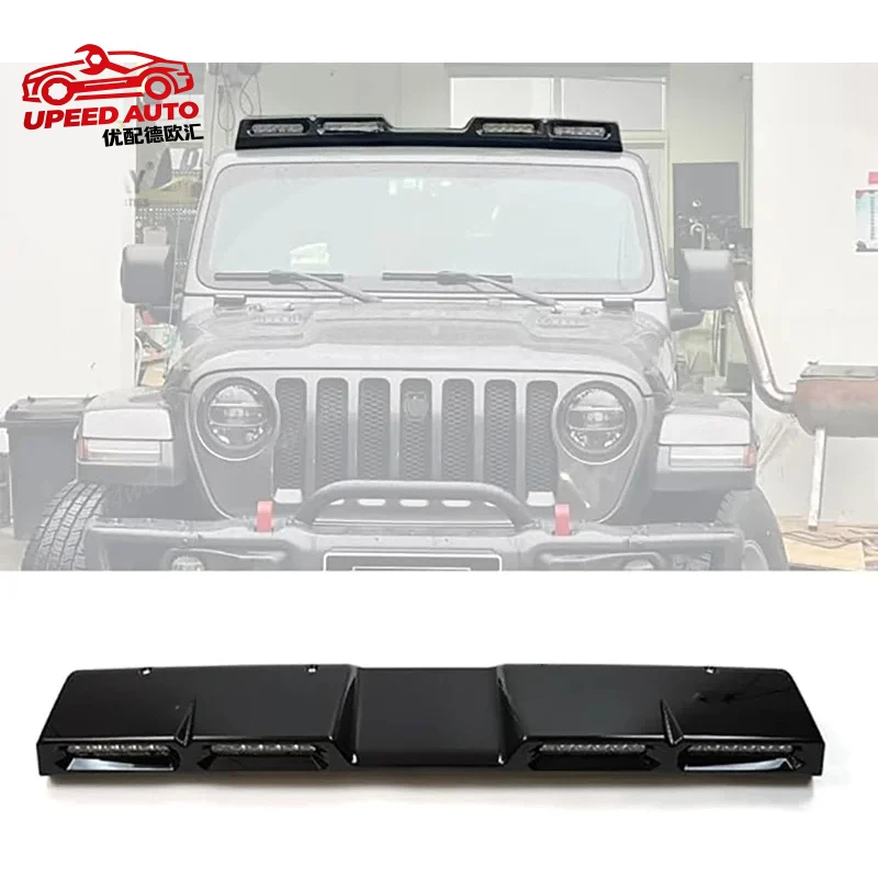 Подходящие внедорожные аксессуары 4x4: балка на крышу и прожекторы для Jeep Wrangler JL 2018-2025 (4 шт.) (art.: 3920db4ebaa89) - 3920db4ebaa89