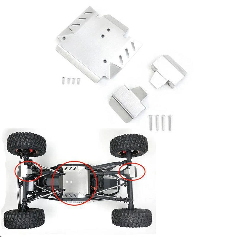 Металлическое шасси защитная ось пластина запасные части для AXIAL RBX10 Ryft 1/10 детали