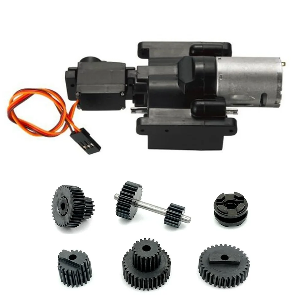 

WPL C14 C24 B14 B36 MN D90 MN-90 MN99S 370 Motor 2 Speed Gearbox with Steel Gear RC Car Upgrades Parts