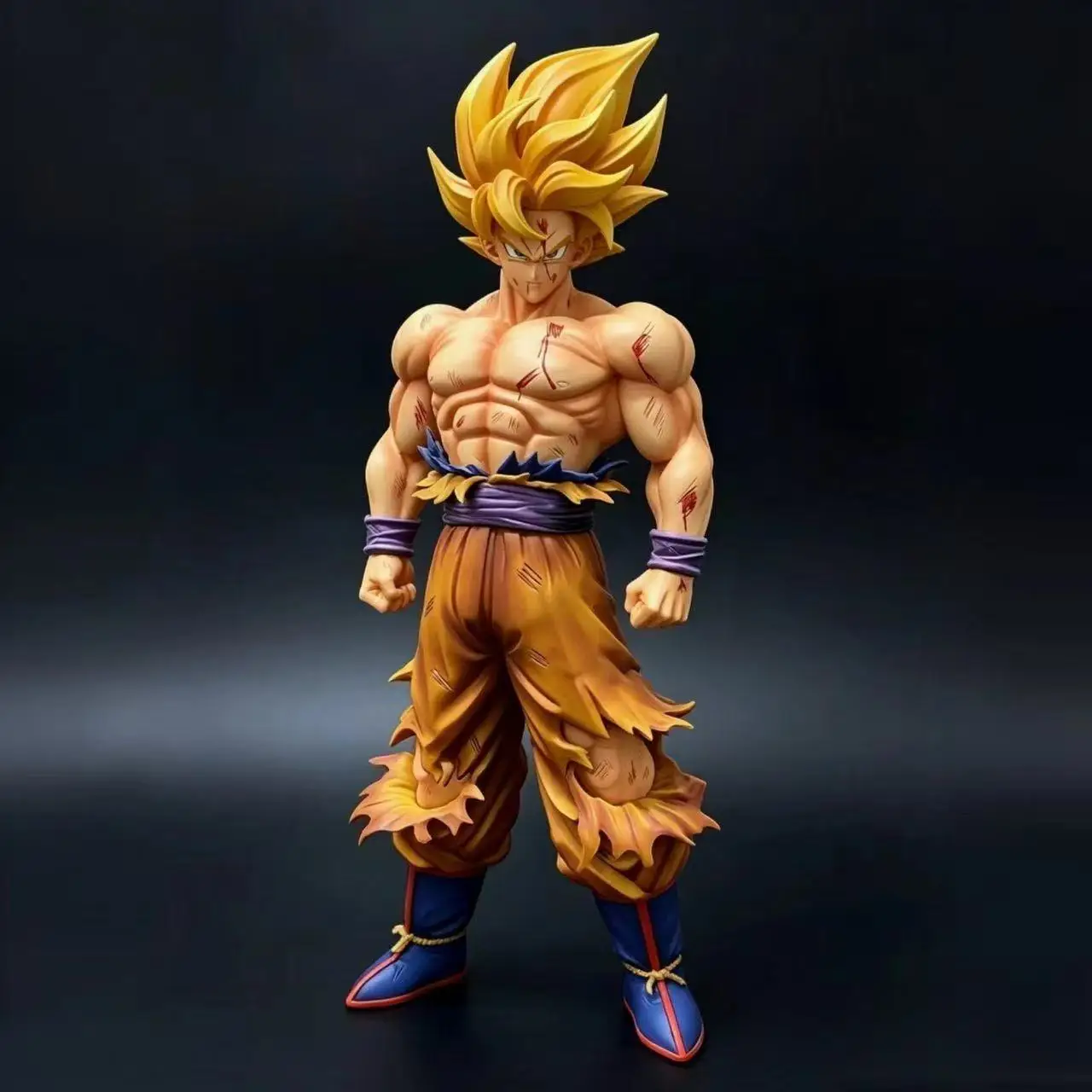 Фото Фигурка Сон Гоку из Dragon Ball Z, 30,5 см/12,01 дюйма, Супер Сайян Гоку, ПВХ, коллекционная статуэтка JJ, игрушки, подарки №1
