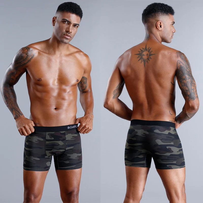 4Pcs New Men's Boxers Mens Underwear Boys Boxerhomme Sexy Boxer Slips Boxing Shorts Underpants Man Pack Calecon Homme Cotton