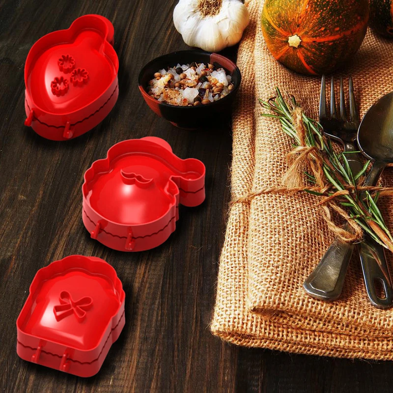 1pcs Hand Pie Molds Apple Mould Dough Press Mold Tools Christmas Baking Santa Claus Shape