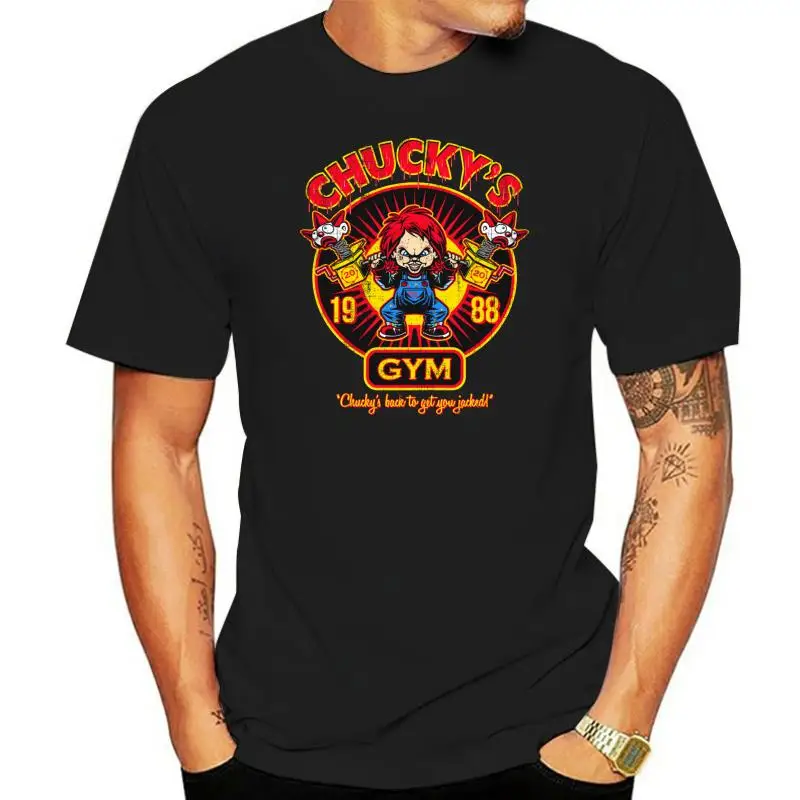 Футболка Man Seed Of Chucky's Gym Good Guys винтажная одежда с круглым вырезом и короткими
