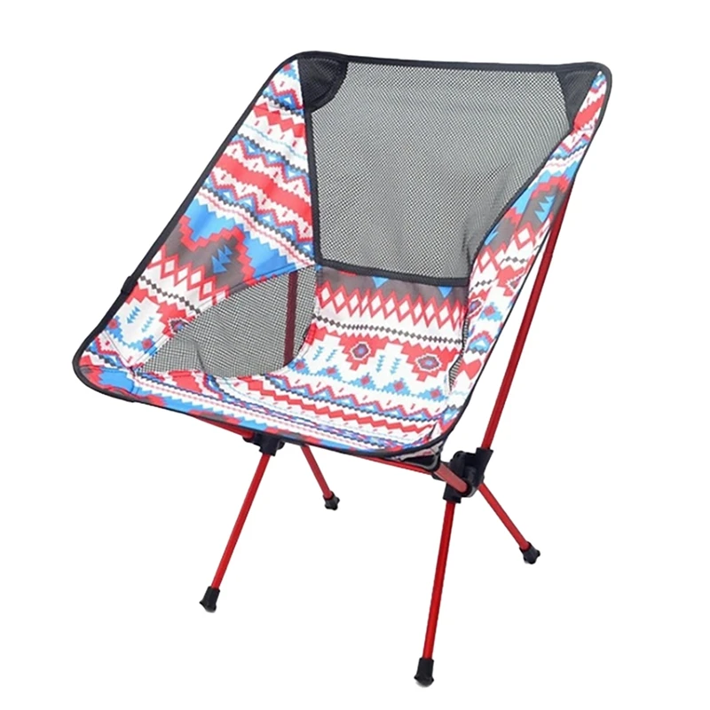 

Hot AD-Portable Outdoor Aluminum Folding Stool Travel Picnic Camping Fishing Chair Beach Leisure Chair Backrest
