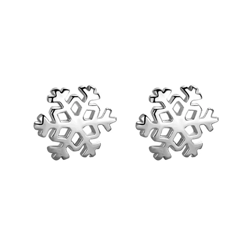 

Snowflake Ear Studs Female Sen Series Ice Flower Ear Fresh Flowers Personalized Earrings for Women Korean Earrings Jewelry