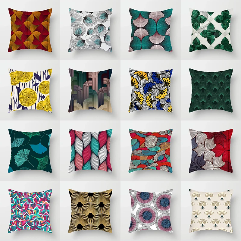 

Vogue Geometric Line Pattern Sofa Pillow Cover Decorative Pillow Case Polyester Cushion Cover Home Decor Pillowcase 18*18 Inch