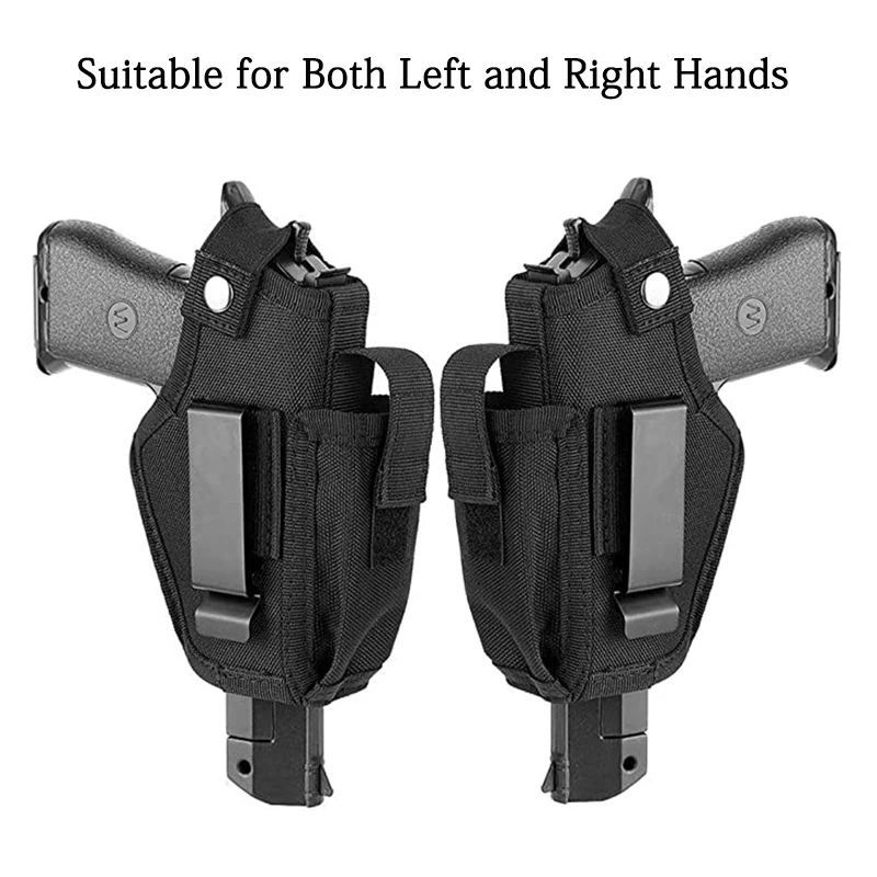 

Tactical Gun Holster with Bullet Clip Pouches Concealed Carry Holsters Belt Clip IWB OWB Airsoft Pistol Bag for All Size Handgun