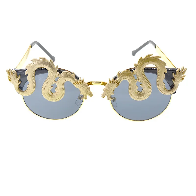 Новинка солнцезащитные очки в форме дракона для женщин и мужчин уникальные