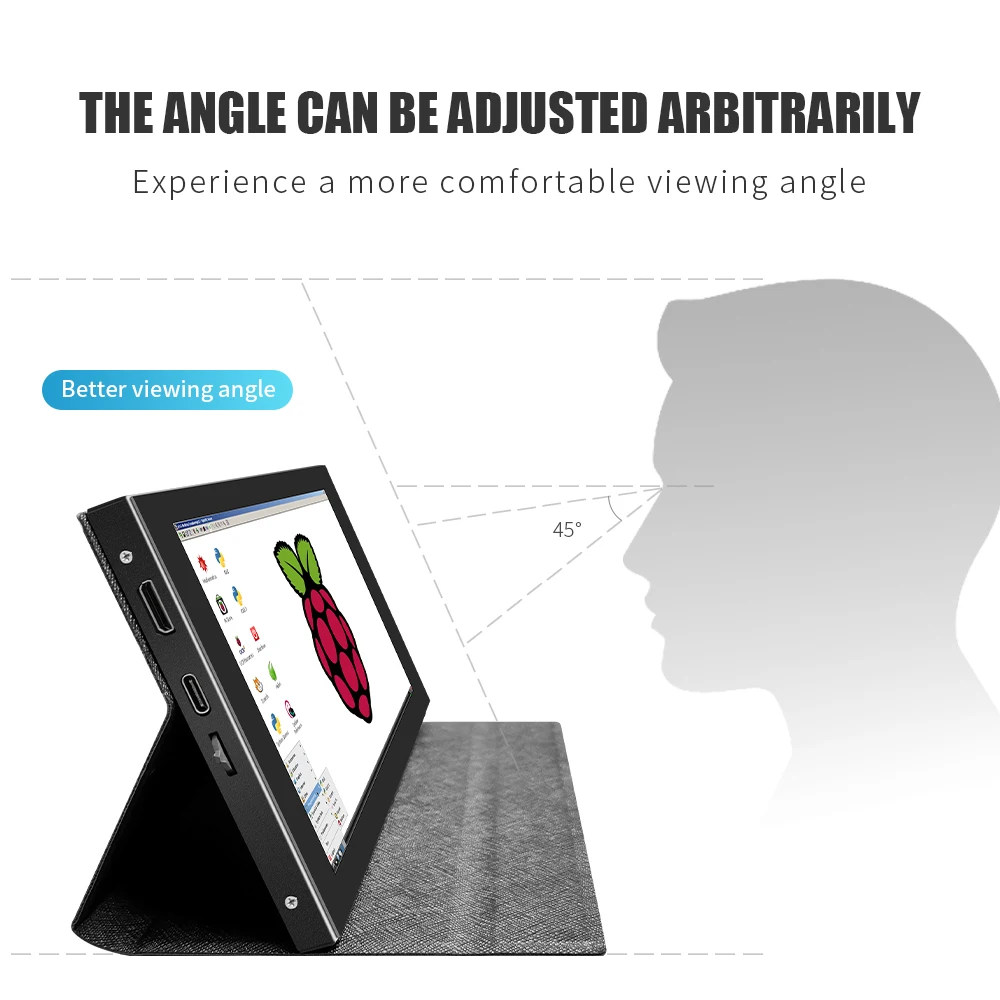 Металлический корпус 7 дюймов 1024*600 емкостная сенсорная панель TFT ЖК-модуль экран