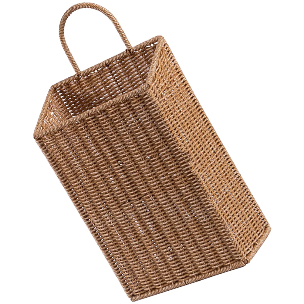 

Hanging Basket Baskets Wall Flower Rattan Woven Fruit Sundries Kitchen Holder Box Vegetable Garden Planter Planters Wicker Door
