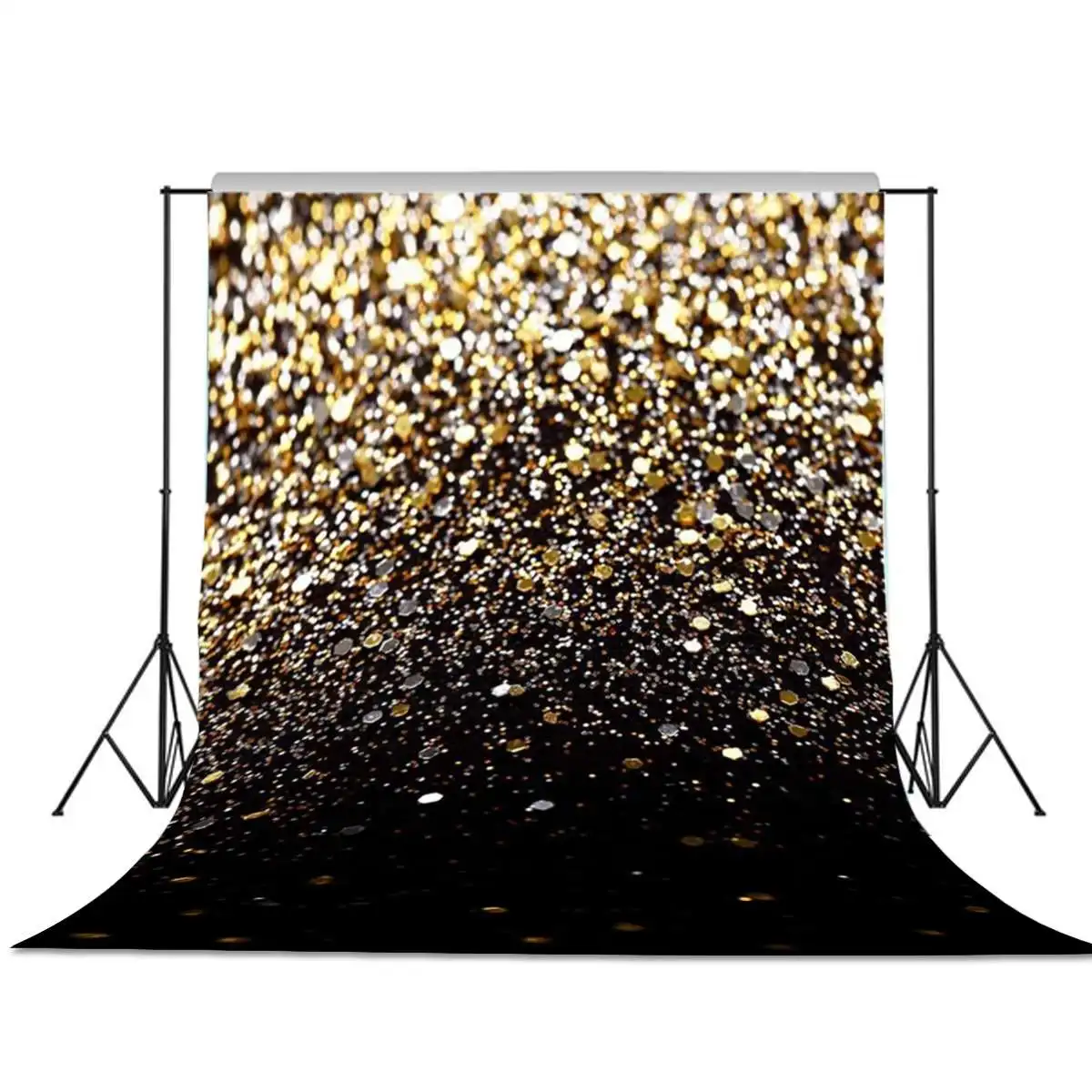

Christmas Photographic Background Golden Sparkles Happy Birthday Vinyl Backdrop Fond Studio Photo for Children Newborn