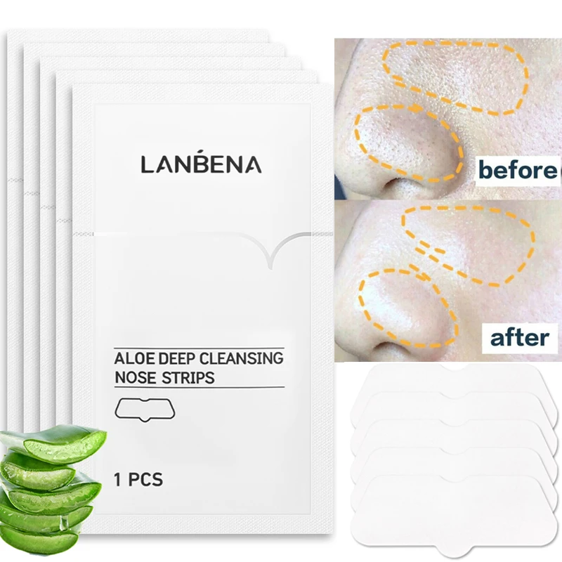 

5/10PCS Nose Blackhead Remover Mask Deep Cleansing Shrink Pore Acne Treatment Mask Skin Care Nose Black Dots Pore Clean Strips