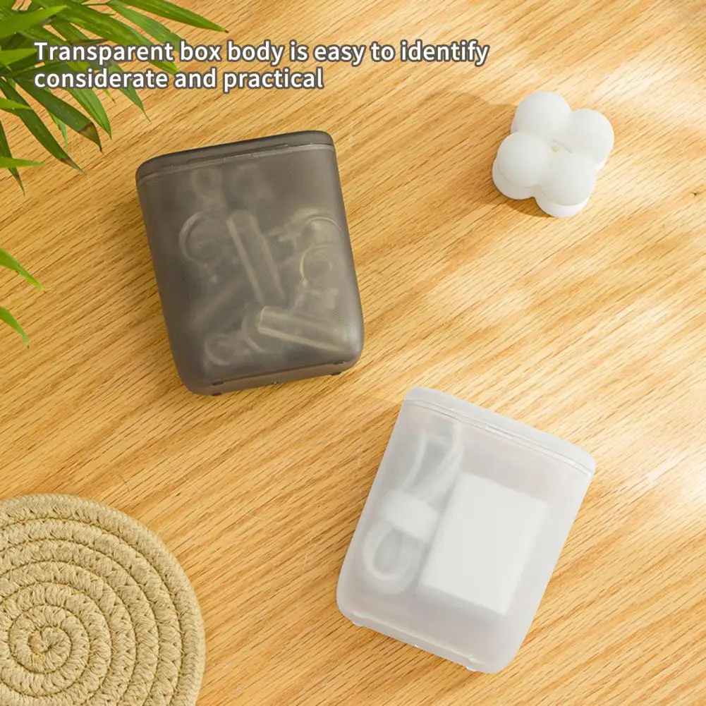 

Transparent Anti-deformed with Lid Moisture Proof Data Cable Storage Box for Home Cable Storage Box Data Cable Organizer