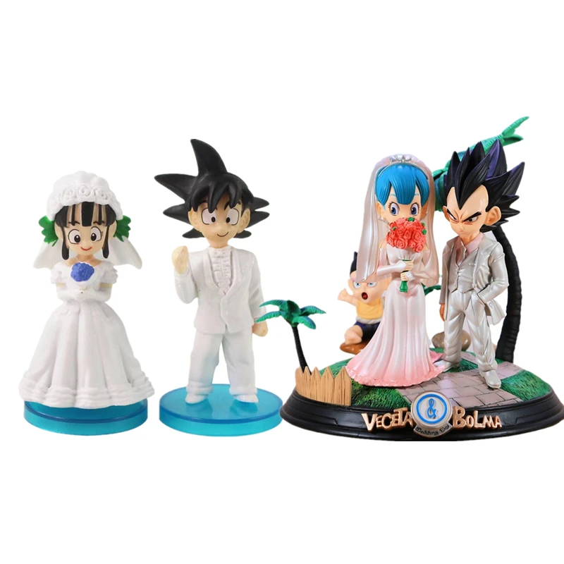 

New Dragon Ball Anime Doll Wedding Goku Kiki And Vegetabuma, Abirthday Gift For A Girlfriend, Valentine's Day Gift