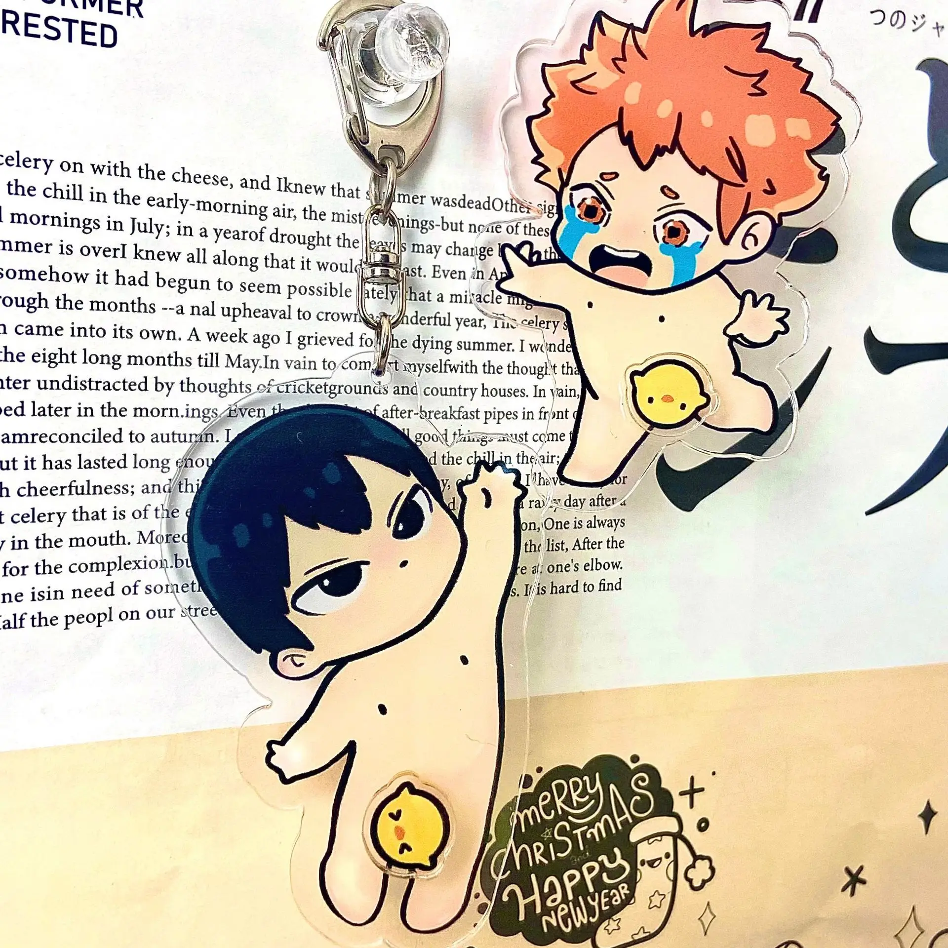 7 5 см x вращающаяся птица Shoyo Hinata Sad Expression Kawaii брелок для ключей Tobio Kageyama без одежды