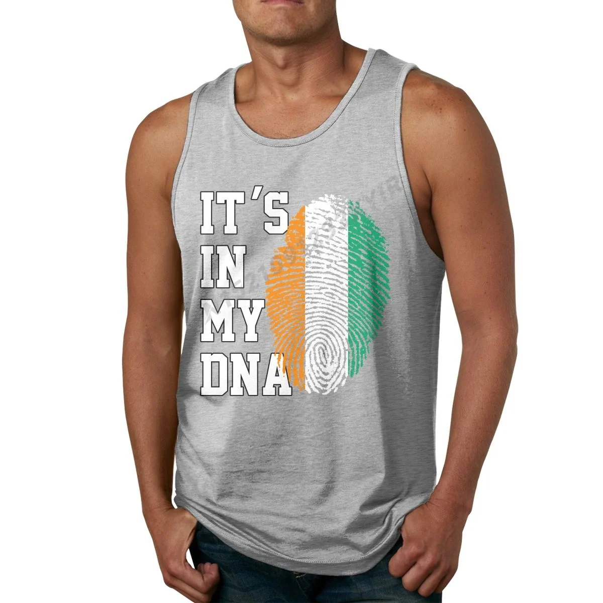 

Летняя мужская майка с надписью It's IN MY DNA, флаг Кот-ДНК, Ivorians, танковый Топ, мужская рубашка в стиле хип-хоп, стандартная Мужская футболка без р...
