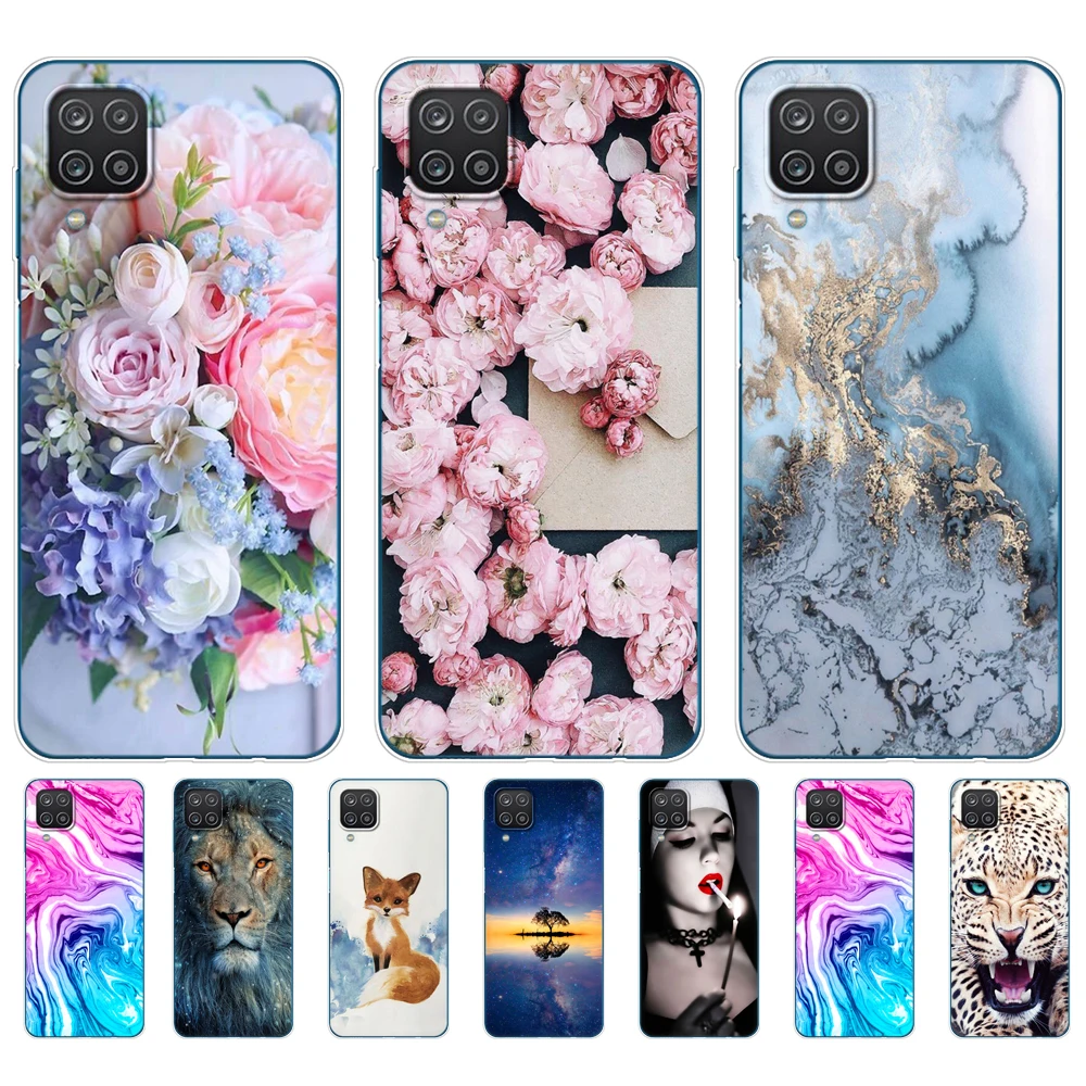 For Samsung A12 Case Soft Silicon Tpu Back Phone Cover For Samsung Galaxy A12 GalaxyA12 A 12 SM-A125F a125 Bumper 6.5inch fruit