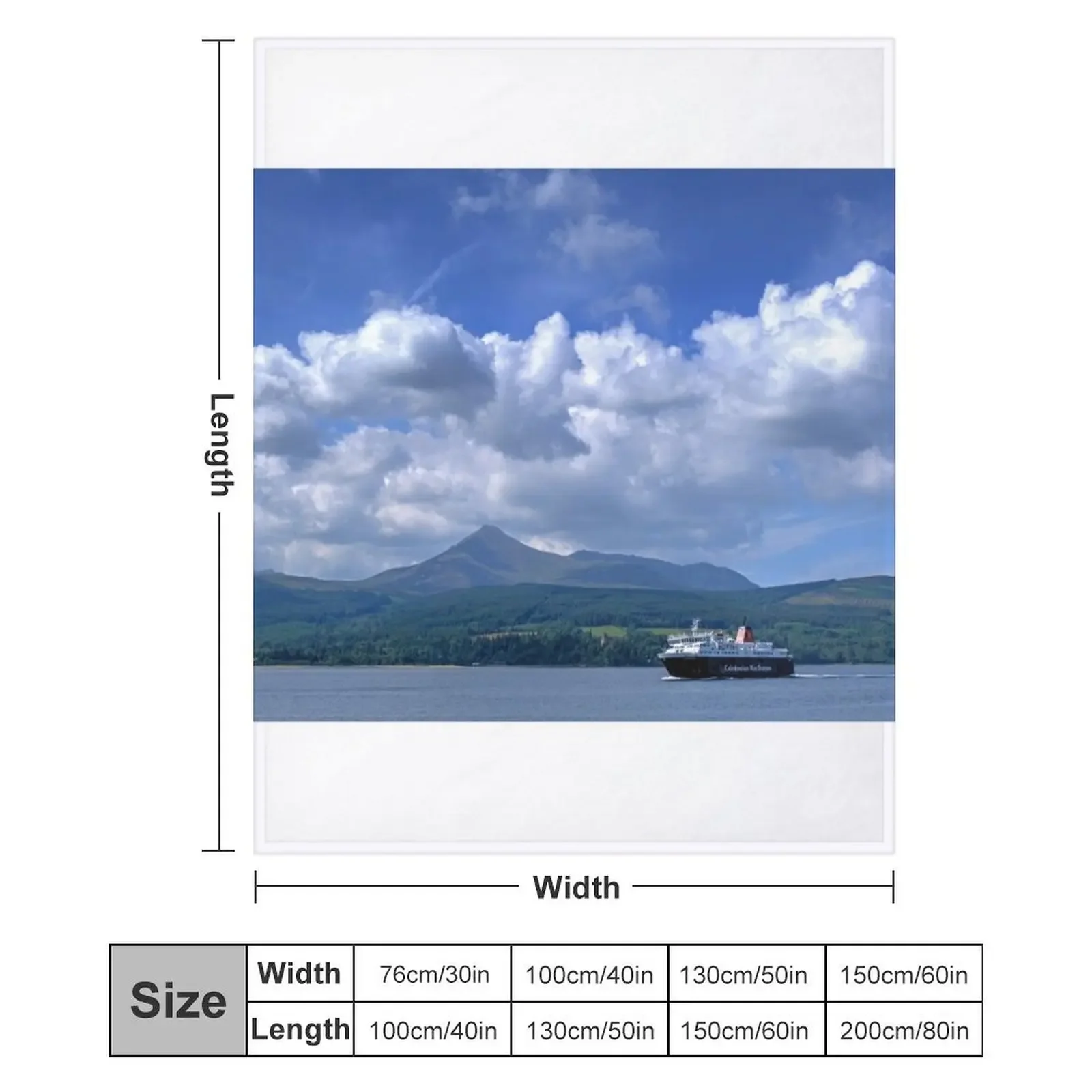 Goatfell Isle of Arran Scotland Plush Одеяло
