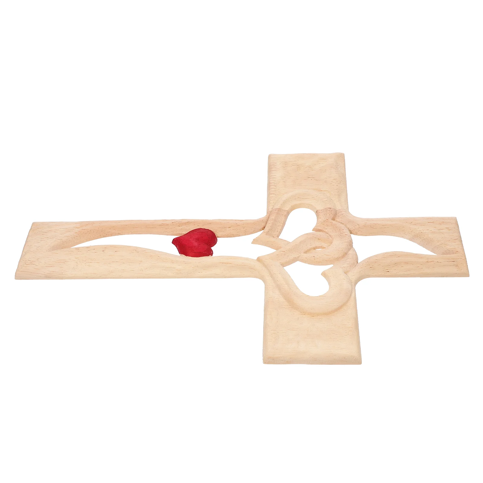 

Cross Wooden Wood Heart Carved Wall Ornament Topper Tree Dachshund Intertwined Centerpiece Decorative Decor Love Jesus Blessing