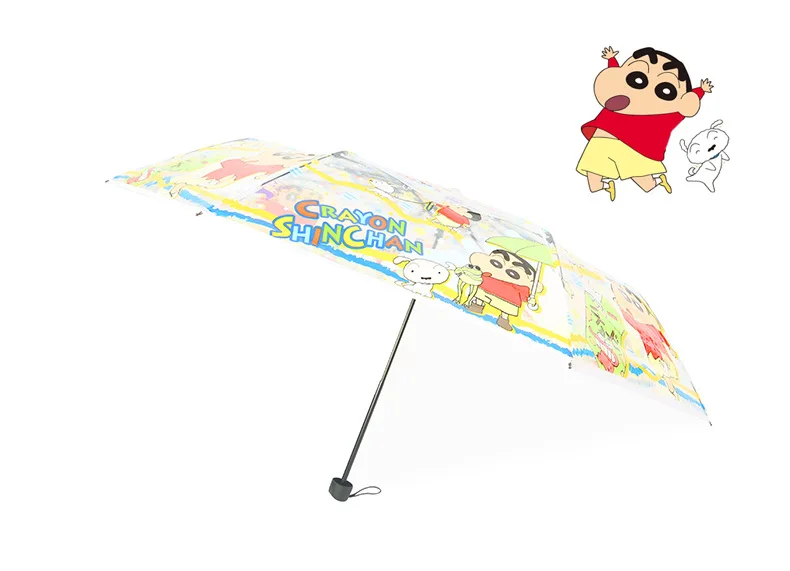 Новинка Аниме Crayon Shin-chan кавайная фигурка складной и фотозонт прозрачный зонт