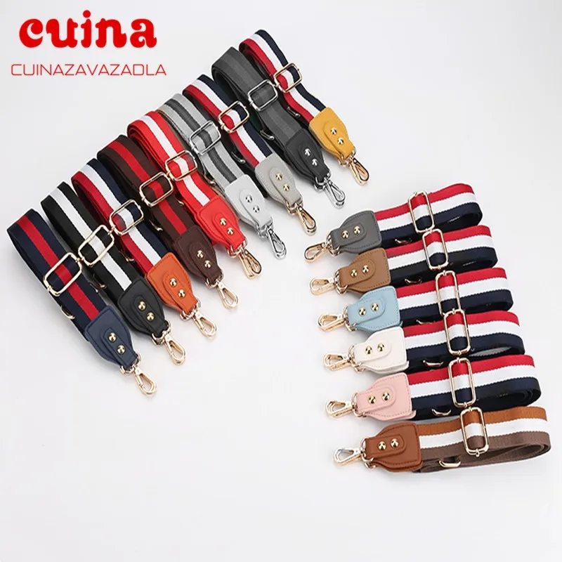 

Rainbow Adjustable Obag Straps Nylon Colored Belt Bag Strap Hanger Handbag Accessories For Women Decorative Obag Handle Ornament